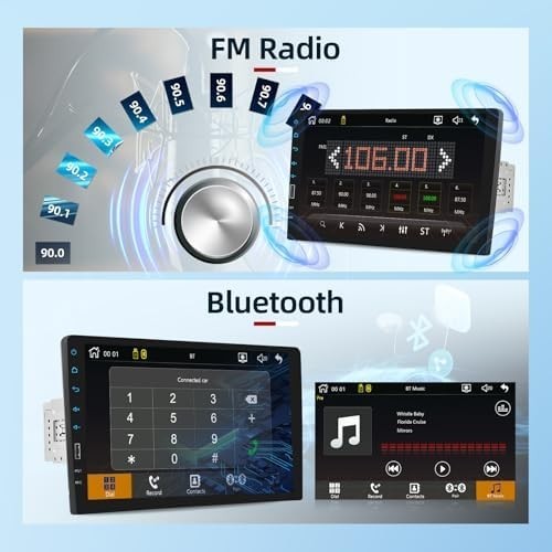 9 inch Wireless CarPlay Single Din Car Stereo 1 Din Touch Screen Car Play And…