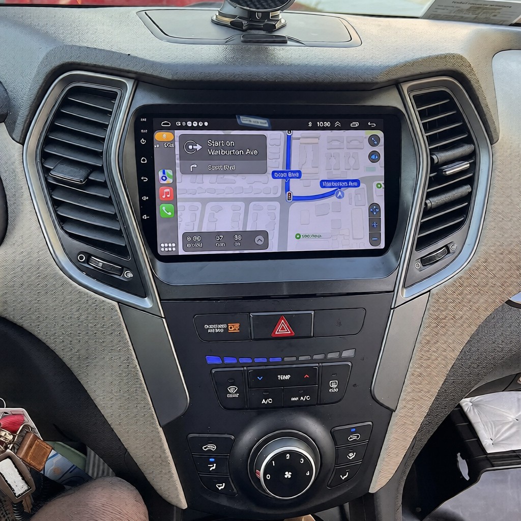 Car Stereo Radio For Hyundai IX45 Santa Fe 2013 – 2018 Android 15 Carlpay Navi