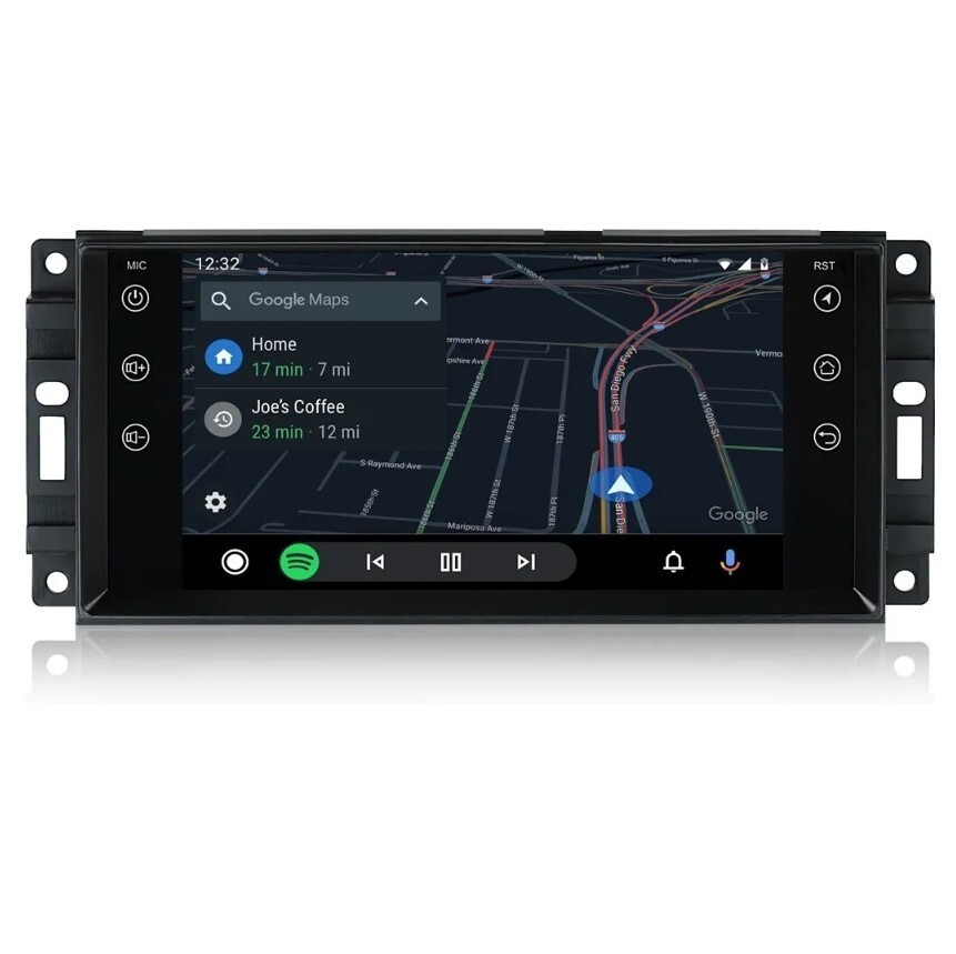 7″ Android Screen Carplay Car GPS Stereo Radio For Jeep Wrangler Dodge Chrysler