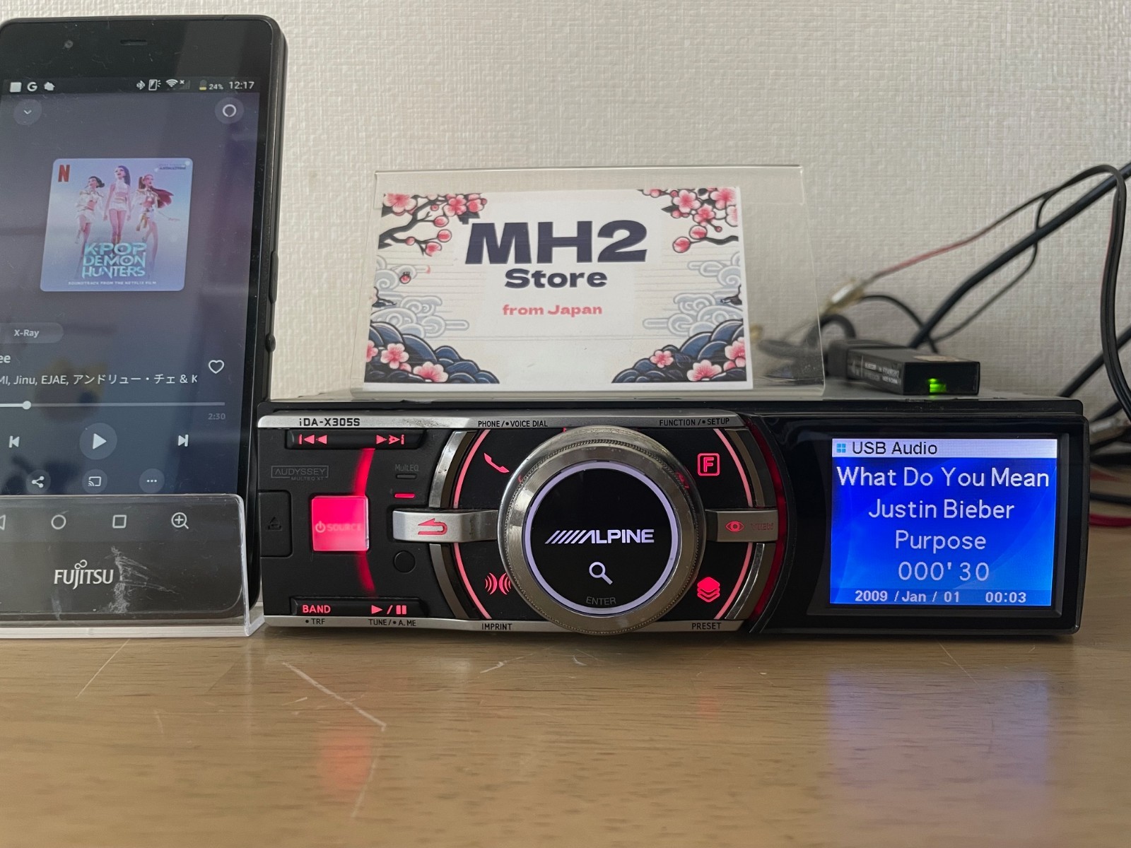 Alpine iDA-X305S 1DIN Car Audio Digital Media Receiver USB Bluetooth Head Unit