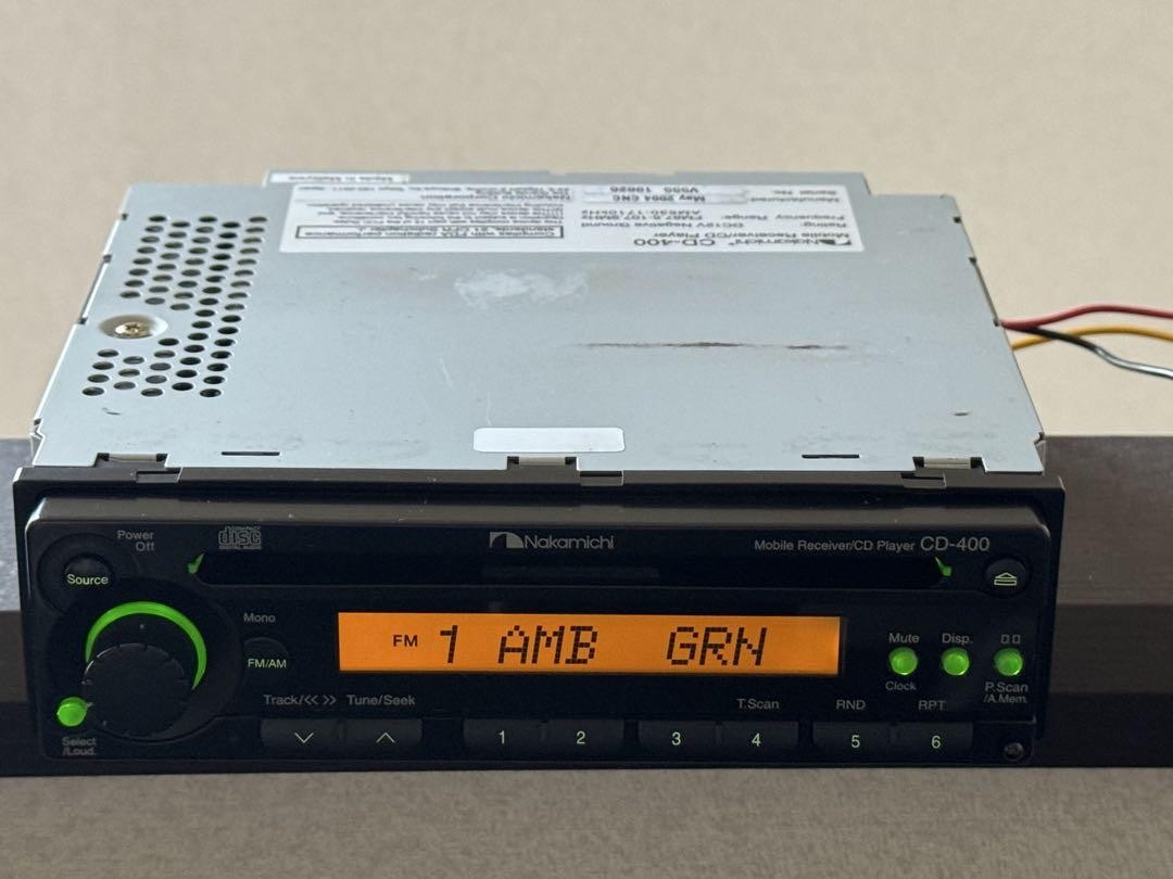 Near Mint! Nakamichi CD-400 Car Stereo Head Unit Complete Set w/ Wiring