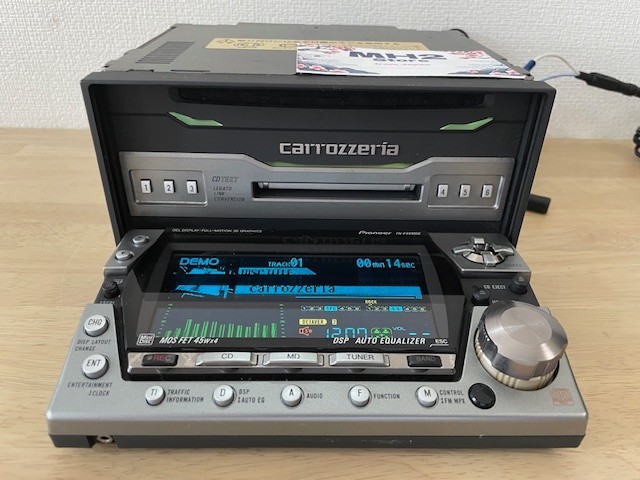 Pioneer Carrozzeria FH-P99MDR 2Din Car Audio CD MD Bluetooth Player Tested