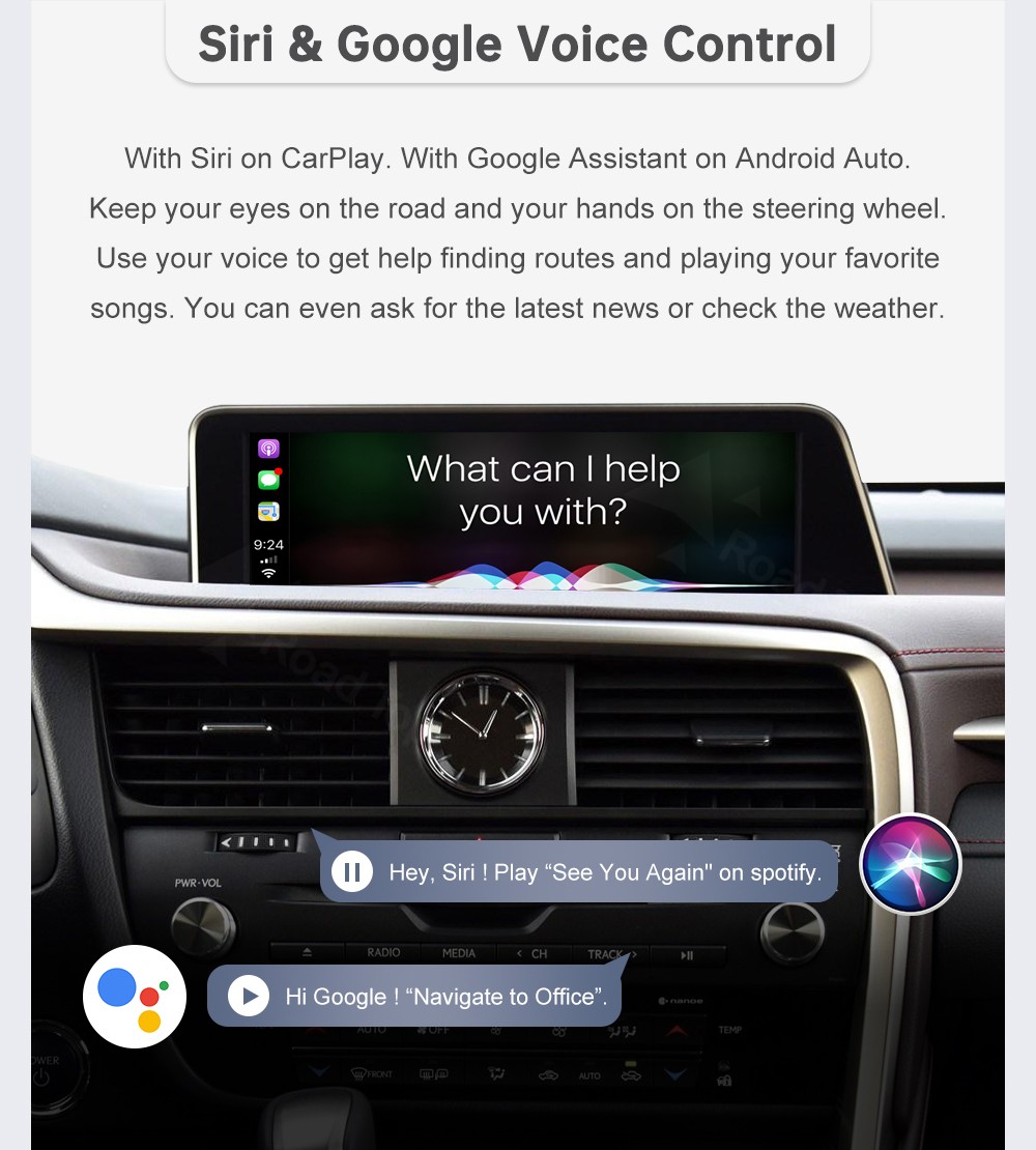 Wireless Carplay Android Auto Module For Lexus RX 2016-2019 Mirror Link AirPlay