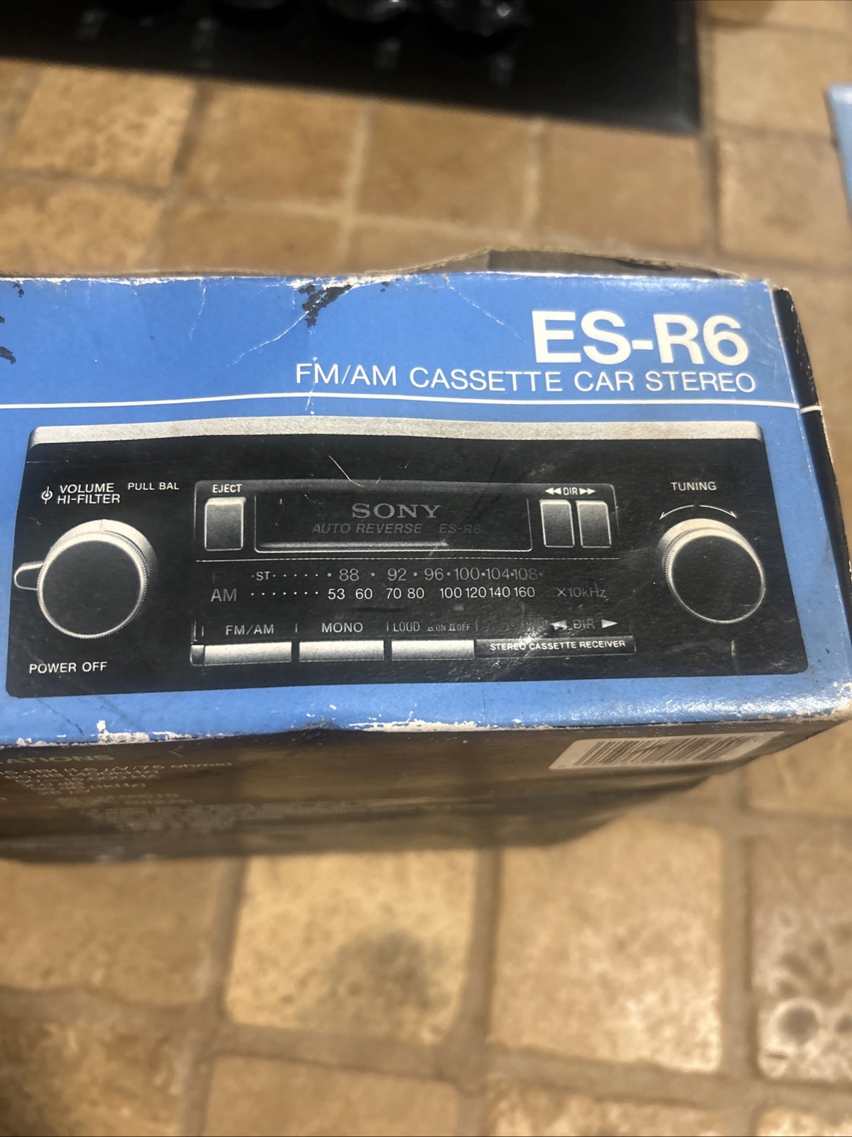 Vintage Sony ES-R6 Auto Reverse FM/AM Cassette Car Stereo