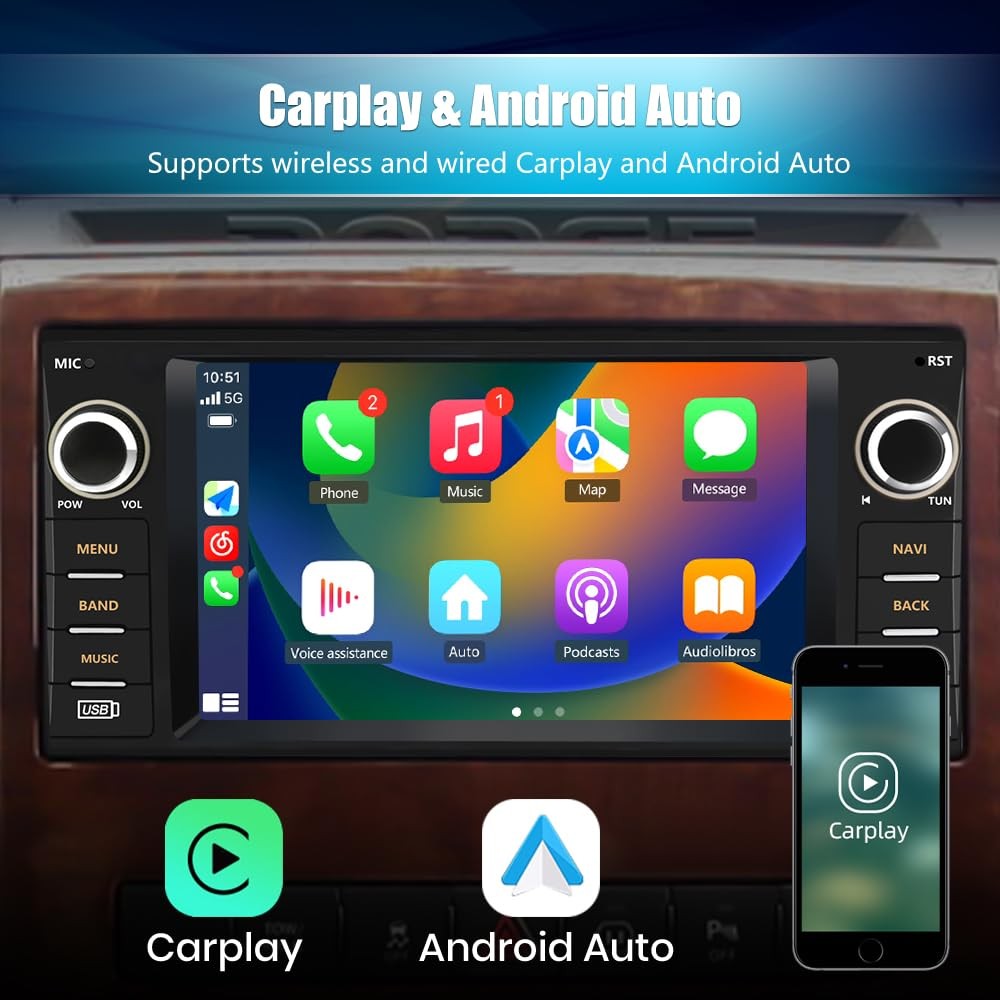 Vratzn Android 13 Car Radio Stereo for Dodge RAM 1500 2500 3500 2009 2010 201…