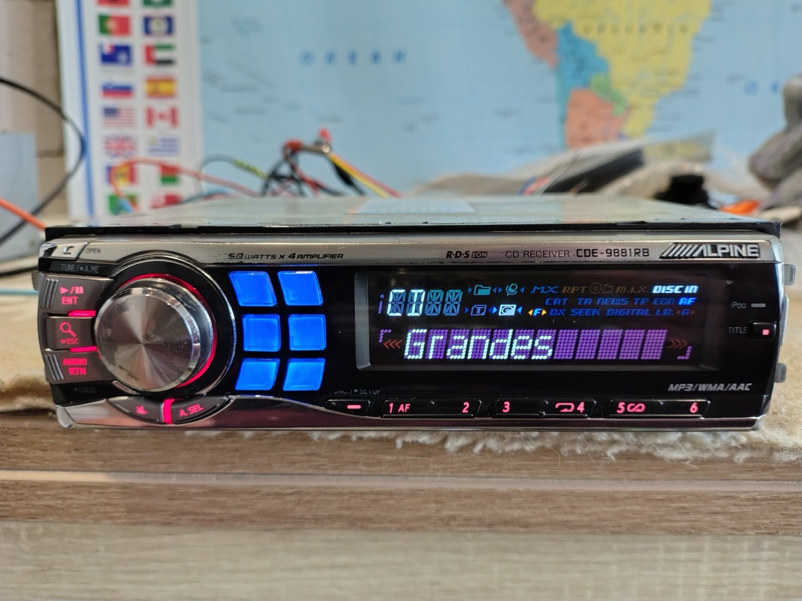 Alpine CDE-9881R BCar Stereo Mobile Media Receiver Fully Working Good Shape
