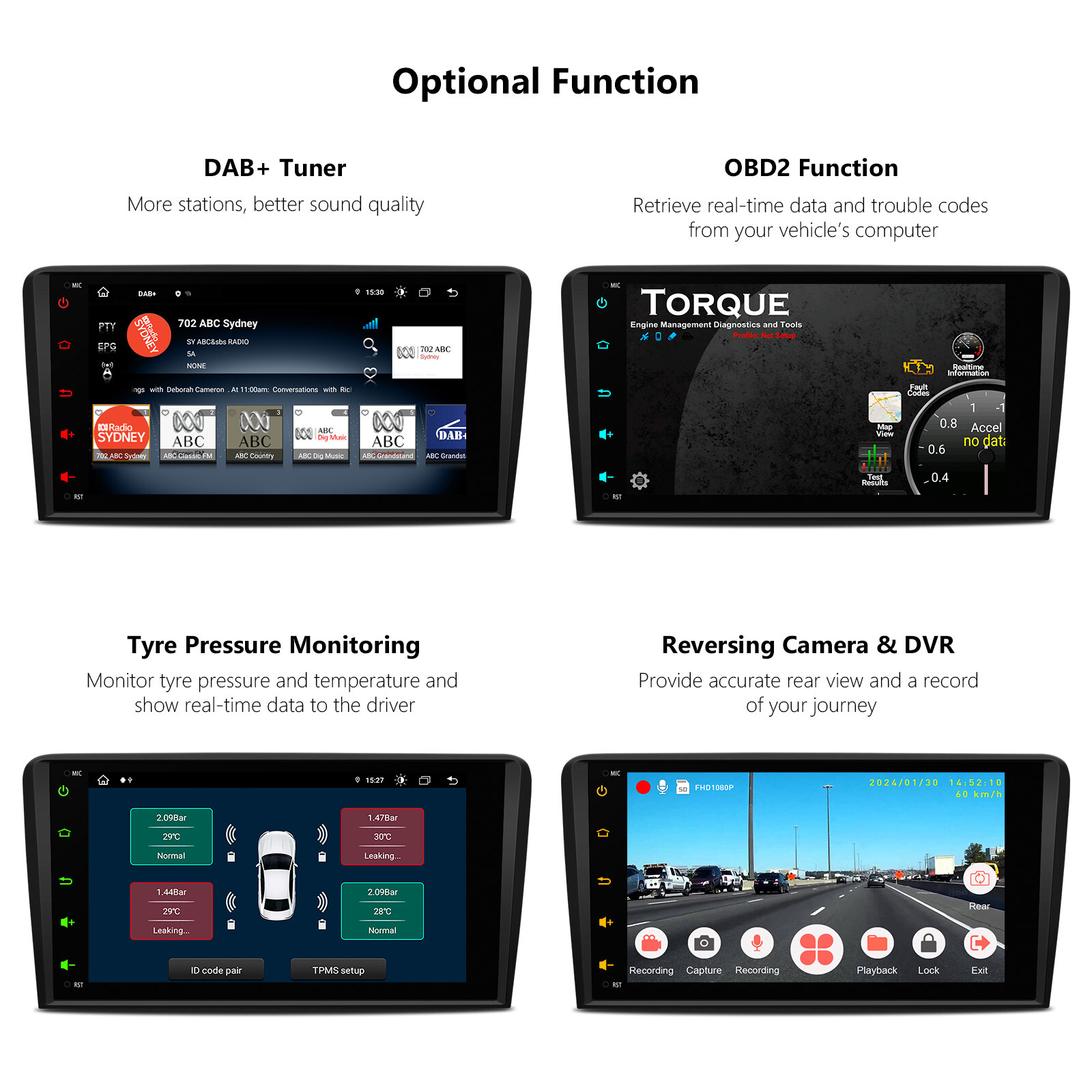 8″ Car Play Android 13 8-Core 64GB Stereo GPS Radio Navi For Audi A3 S3 RS3 8P