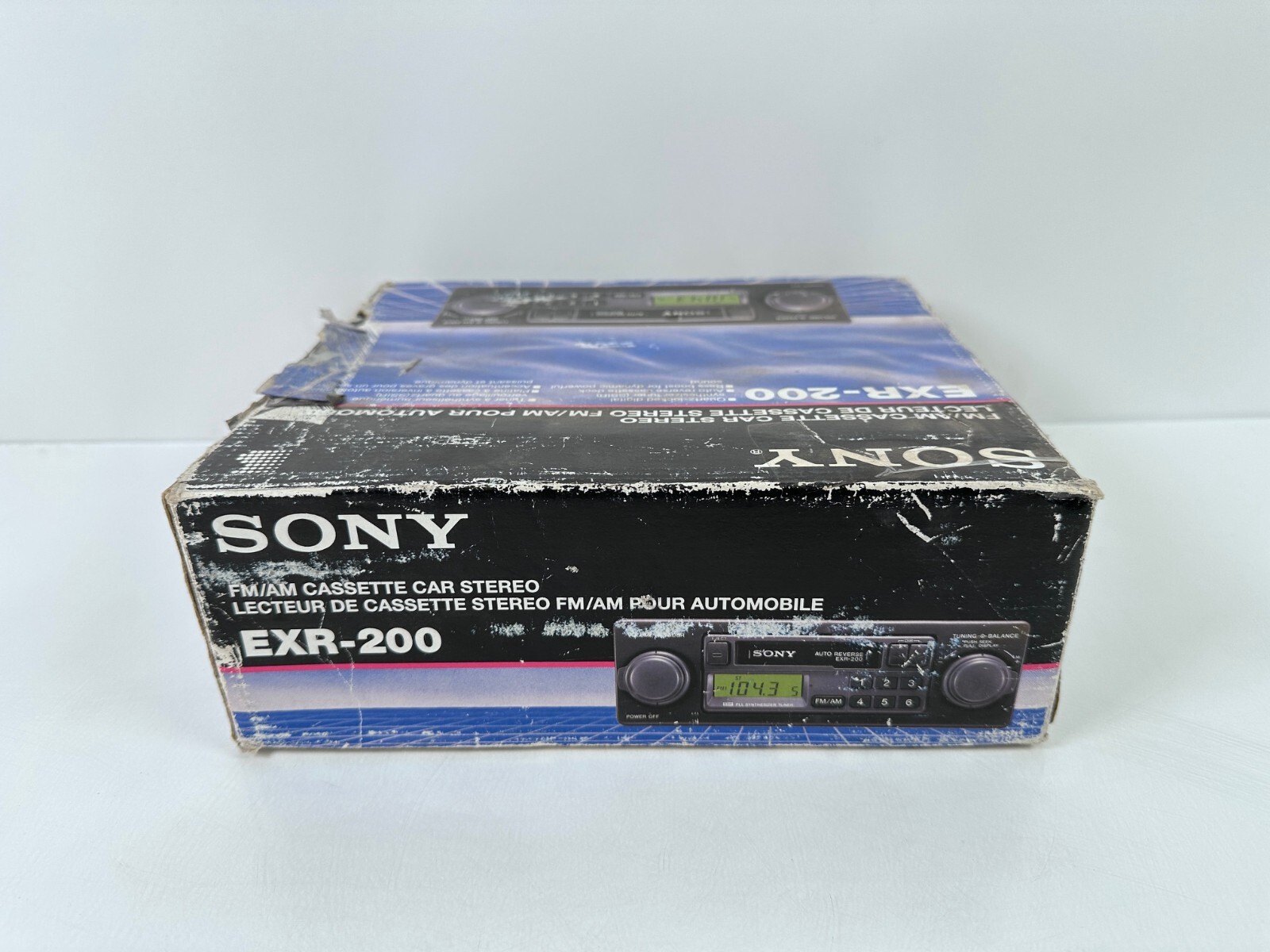 (NEW) Vintage Sony EXR-200 FM/AM Cassette Car Stereo