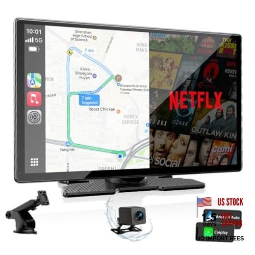 9″ Carplay Screen with Net-Flix YouTube and 1080P Backup Camera Upgraded