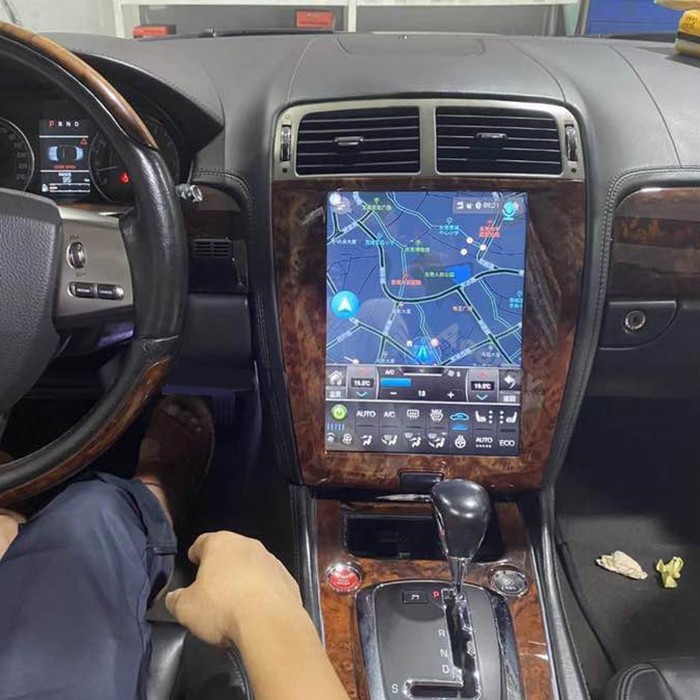 12.1” Large Screen CarPlay Car Radio GPS 6+128GB For Jaguar Xk Xkr-s 2006-2013