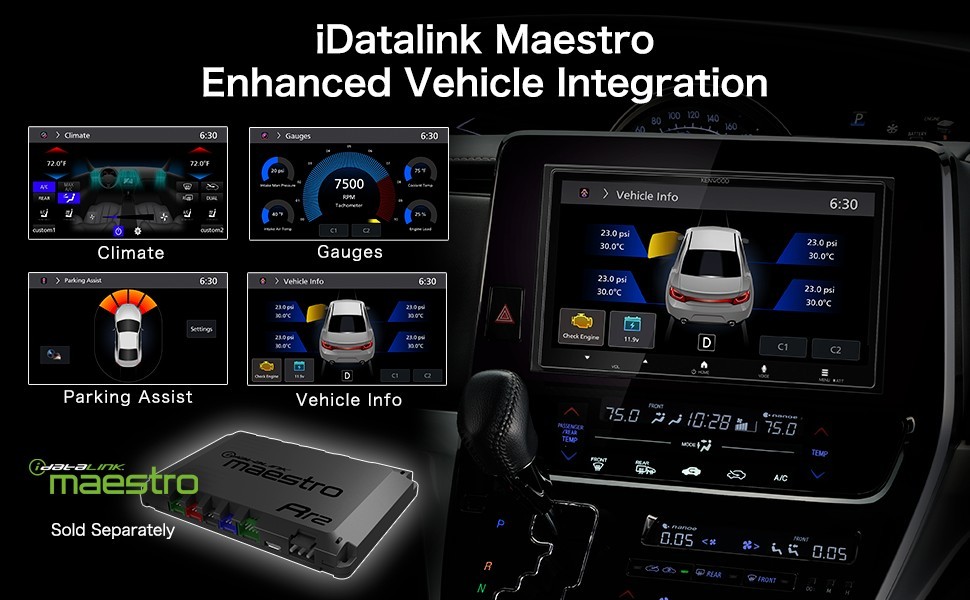 Kenwood DMX8710S AM FM HD 6.2″ Car Stereo, Wireless Apple CarPlay, Android Auto