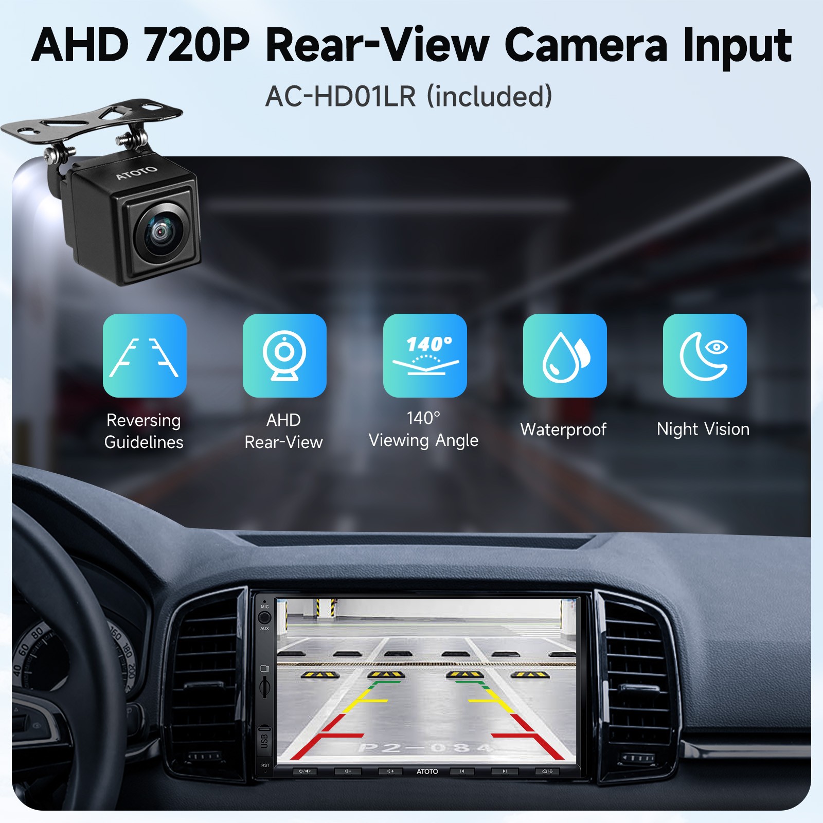 ATOTO F7 WE 7in 2DIN Car Stereo Radios Wireless Android Auto & CarPlay,Bluetooth