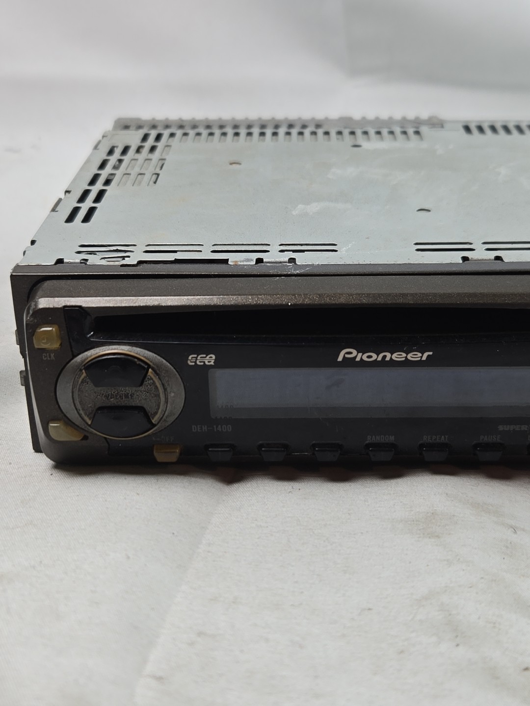 Pioneer DEH-1400 CD Player stereo Tested And Working With Face Plate