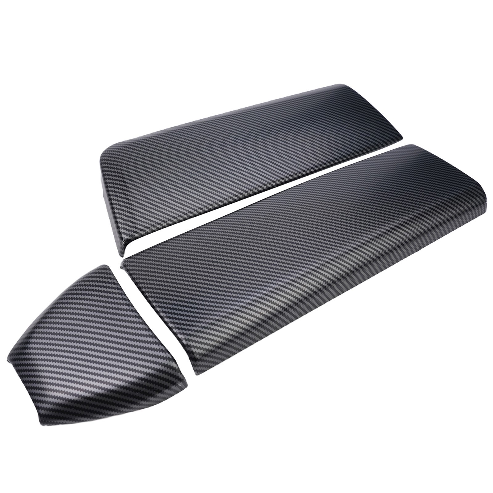 For Benz ML350 X166 W166 Carbon Fiber Texture Console Armrest Panel Cover Trim