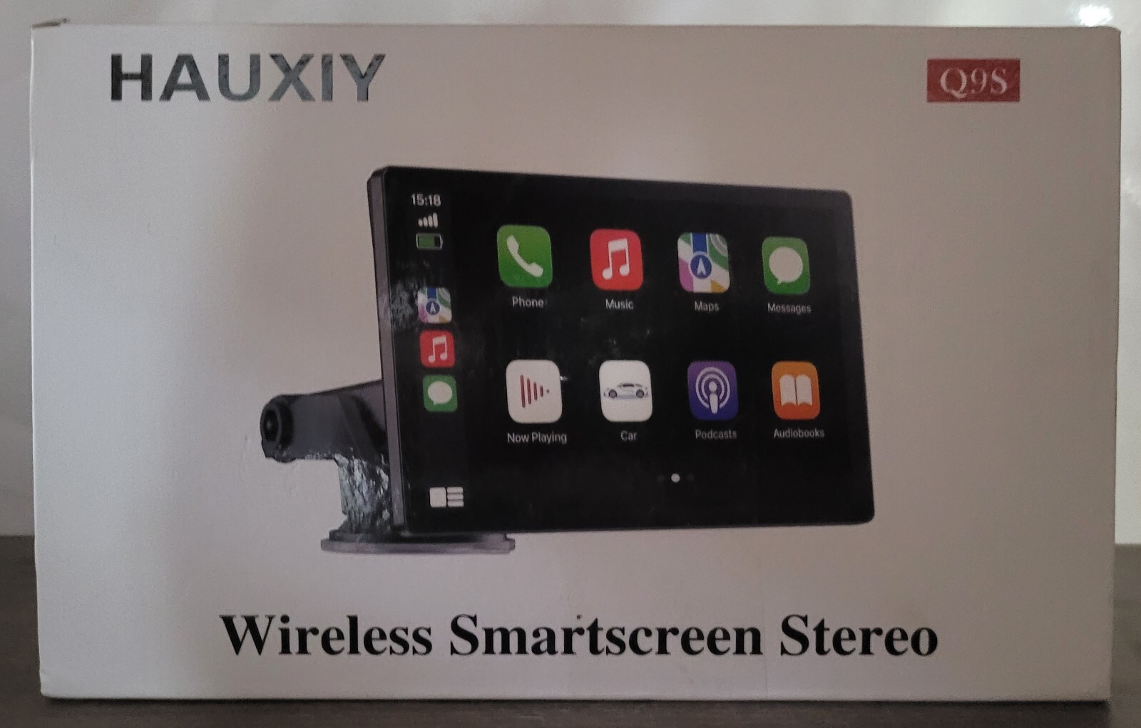 Wireless Carplay Touchscreen with 4K Dash Cam, 9″ Portable Apple Carplay