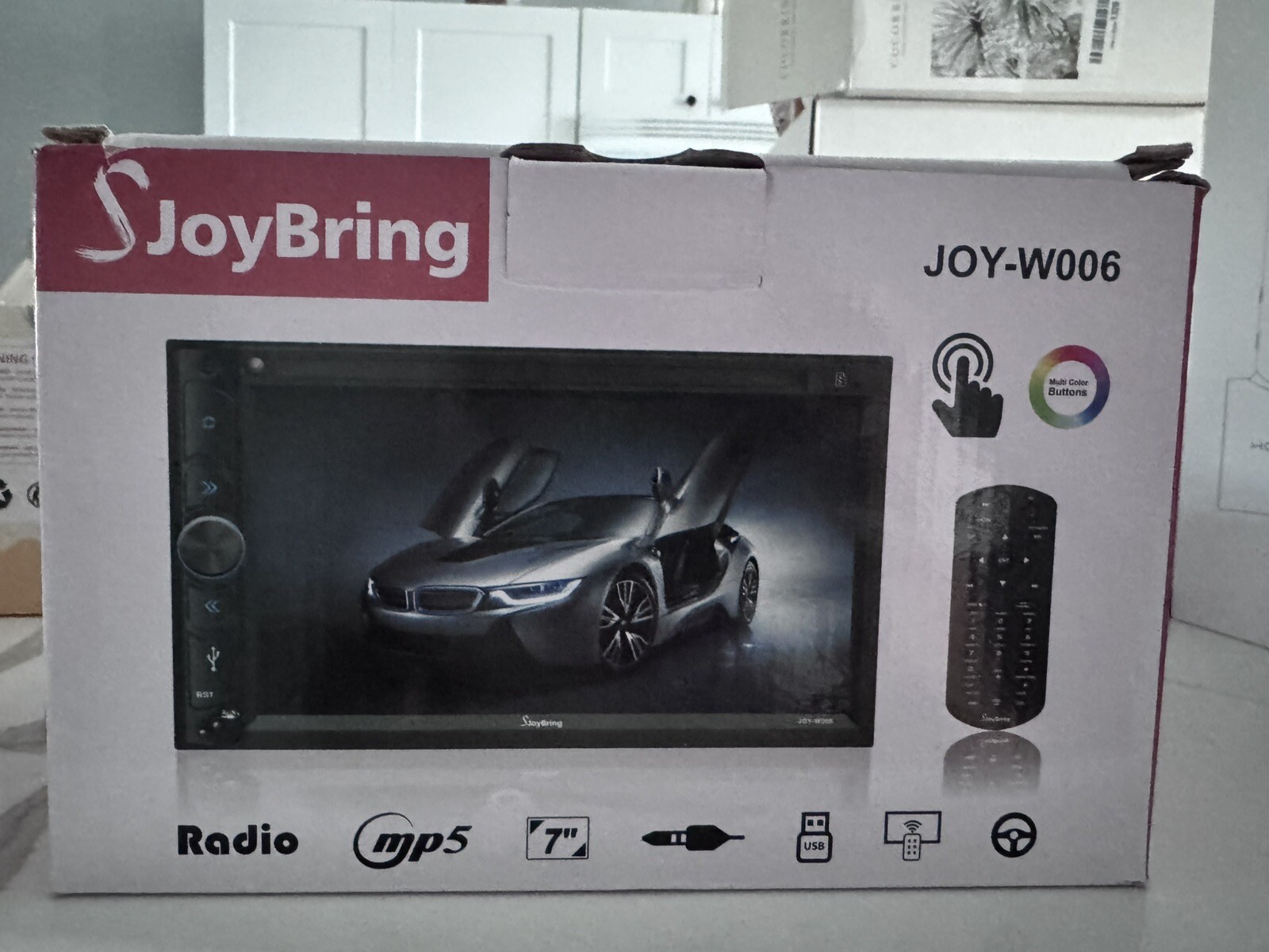 SJoyBring Upgrade Wireless Double Din Car Stereo W006