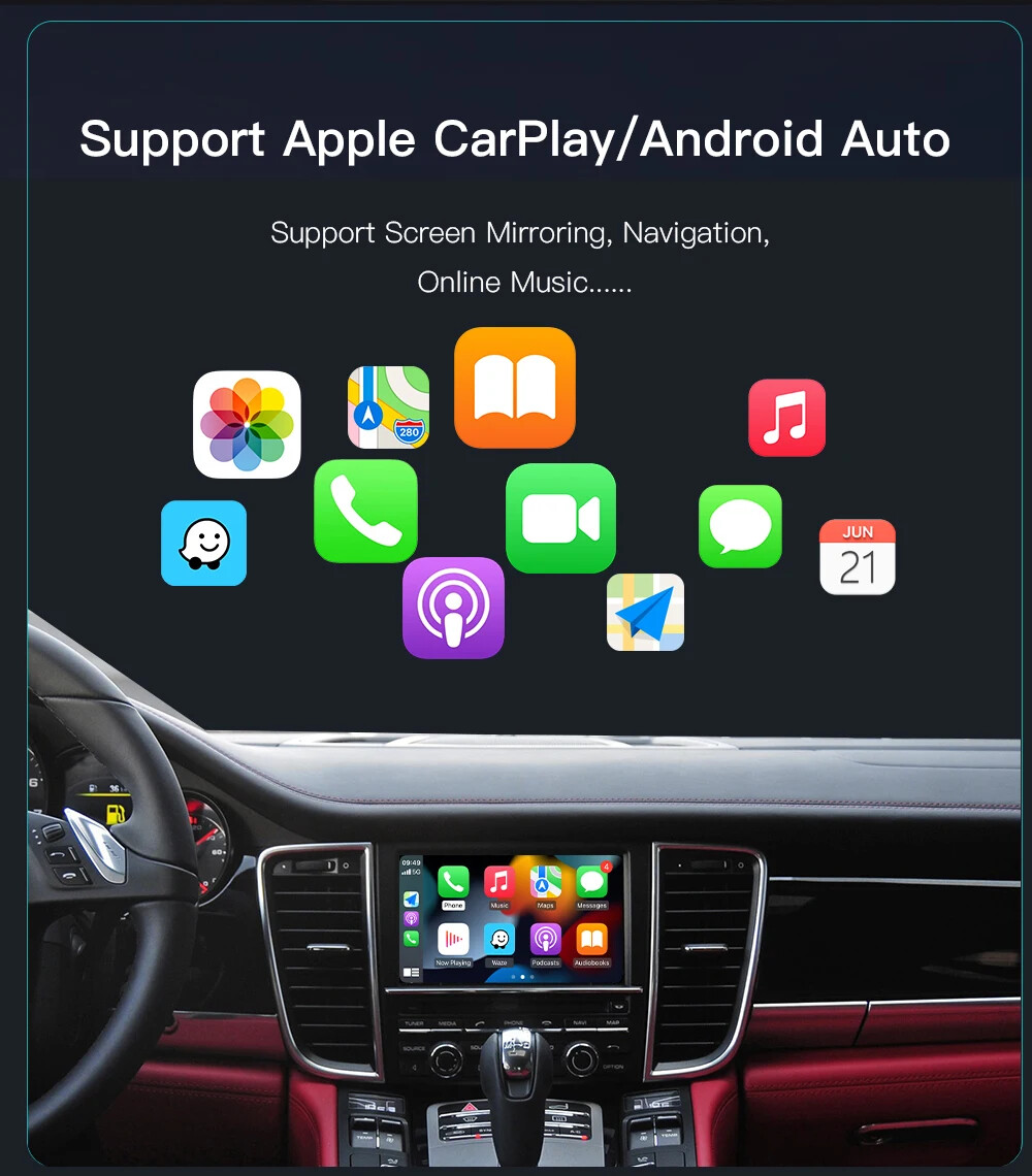 Wireless Carplay Android Auto for Porsche PCM3.1/4.0 Panamera Cayenne Module
