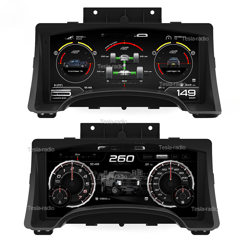Miles Gas Car LCD Digital Speedometer Instrument Cluster For Ford F150 2009~2014