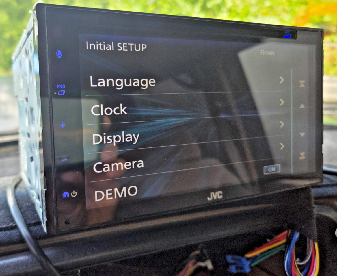 JVC KW-V660BT 6.8 CD/DVD/USB Double Din Apple CarPlay Android Auto Bluetooth mic