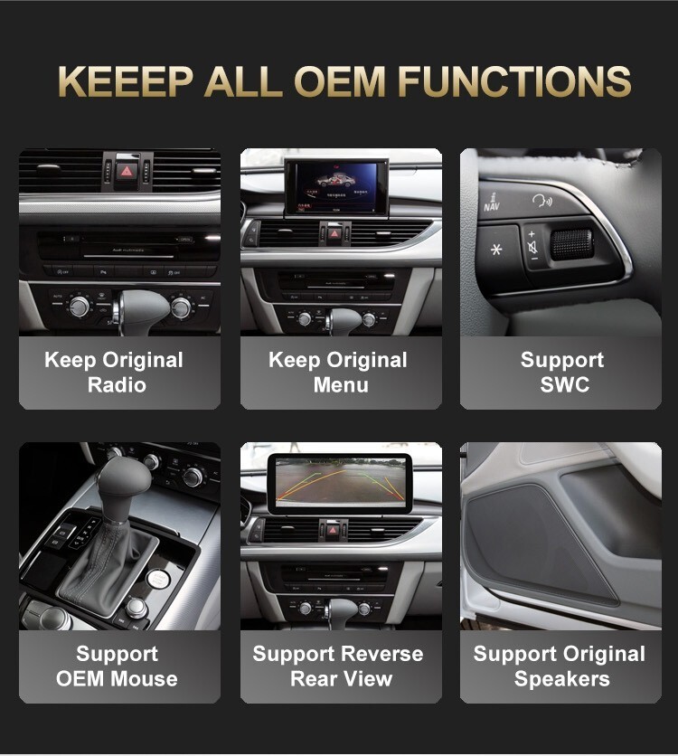 For AUDI A4 A5 8.8 inch Android Car Stereo Radio Carplay Carlink GPS Navigation