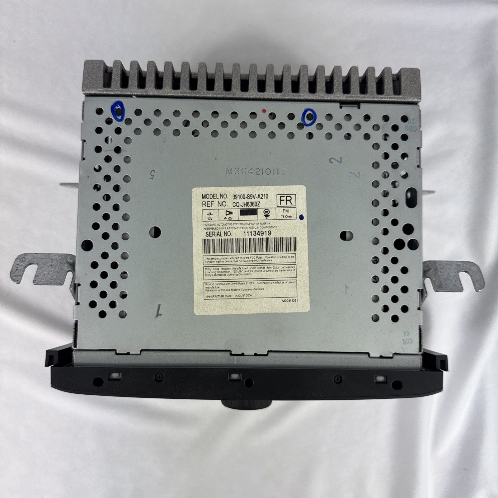 03 04 05 Honda Pilot AM FM Radio Receiver CD Cassette Player OEM 39100-S9V-A210