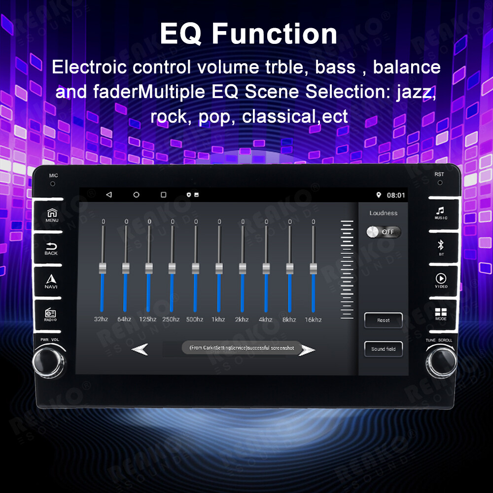 9”1Din 2+64G Android 12 Car Radio Stereo Carplay Auto Link BT WiFi GPS FM+Cam