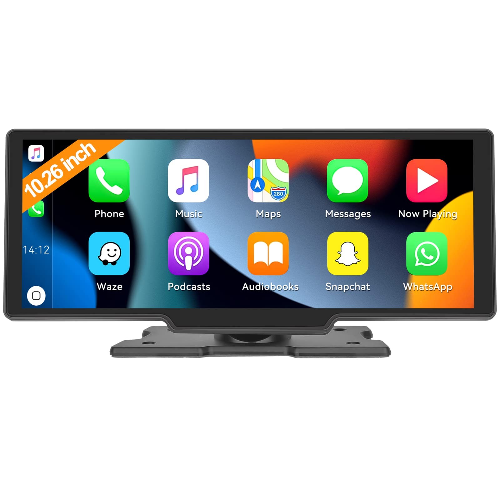 Wireless Apple Carplay & Android Auto 10.26 Inch HD Touch Screen Portable Car…