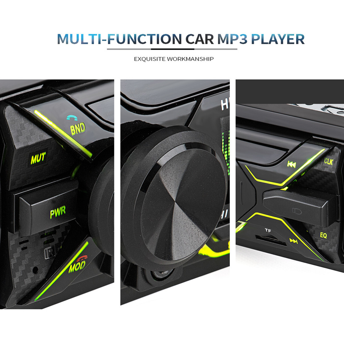 Radio Car Stereo Audio MP3 Player Bluetooth In-Dash FM USB AUX Hands-free Calls