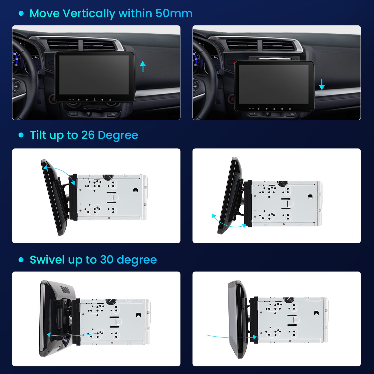 10.1″ Android 13 Car GPS Stereo DVD Radio Double 2 DIN Navi 2+32GB Universal