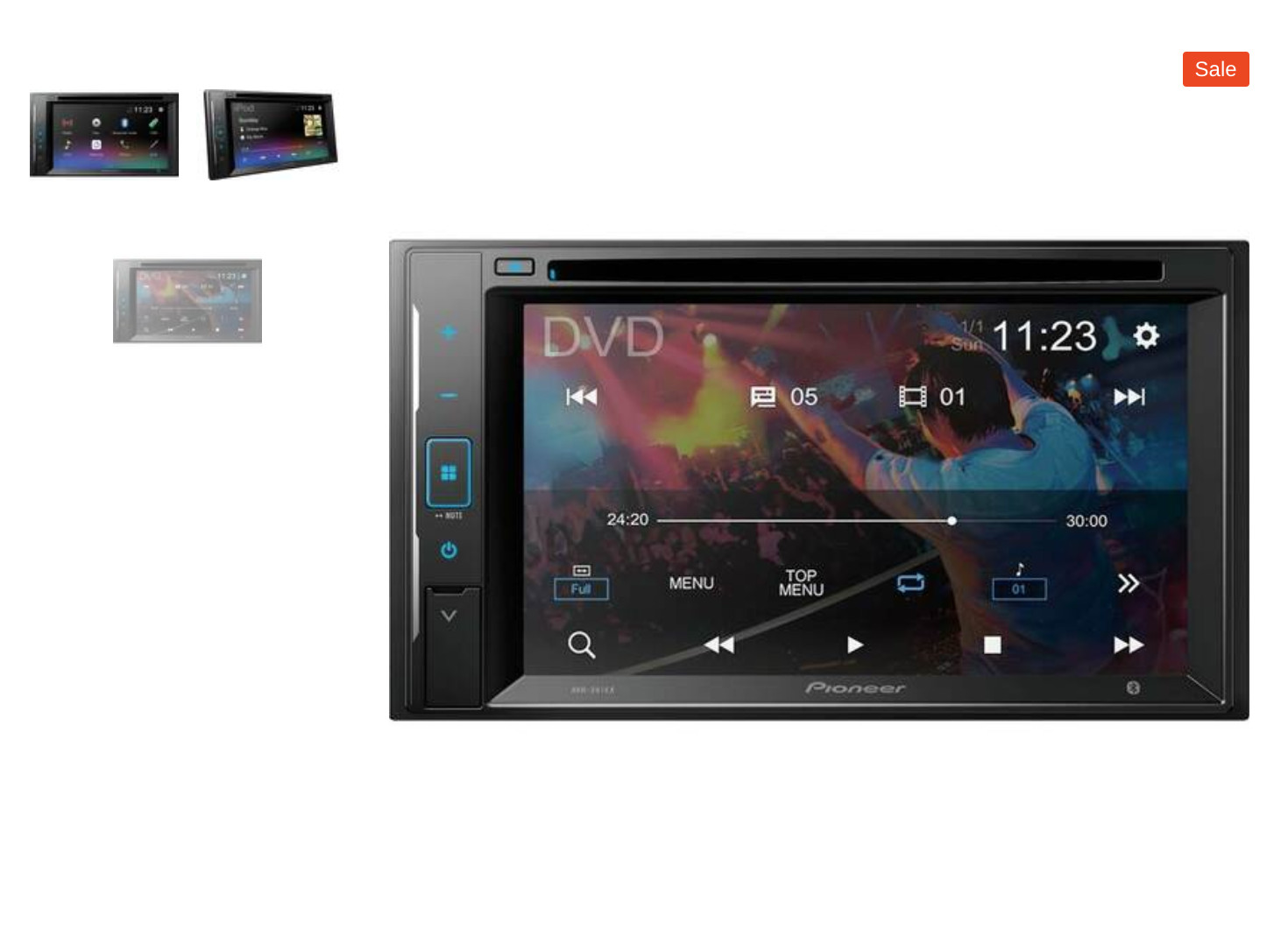 Pioneer DMH-240 EX Double DIN MP3/WMA Digital Media Player 6.2″ LCD Bluetooth