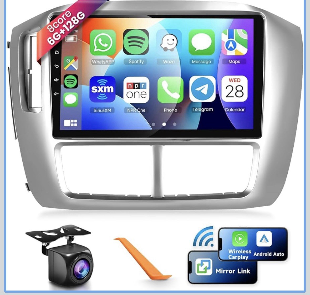 8 CORE 6G+128G Car Radio Stereo for Honda Pilot 2006 2007 2008