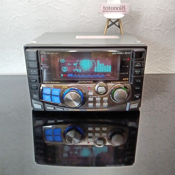 Alpine MDA-W966J 2DIN Car Audio CD MD DSP Ai-NET Bluetooth Tested Ships in 1 Day