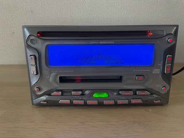 Kenwood DPX-5300M 2DIN Car Audio CD MD Player Operation Confirmed Very Good