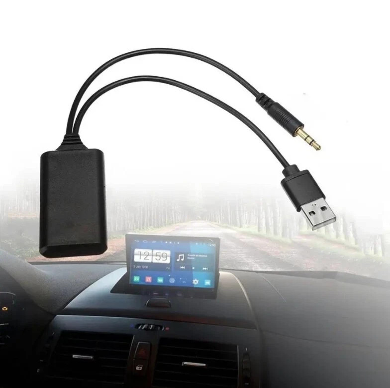 Bluetooth AUX Adapter 3.5mm USB Wireless Audio Receiver for Car Stereo