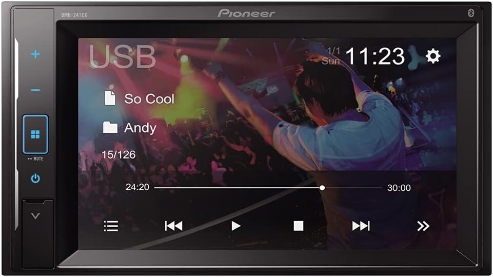 Pioneer DMH-241EX 6.2″ WVGA Resistive Touchscreen Car Stereo w/ Backup Camera