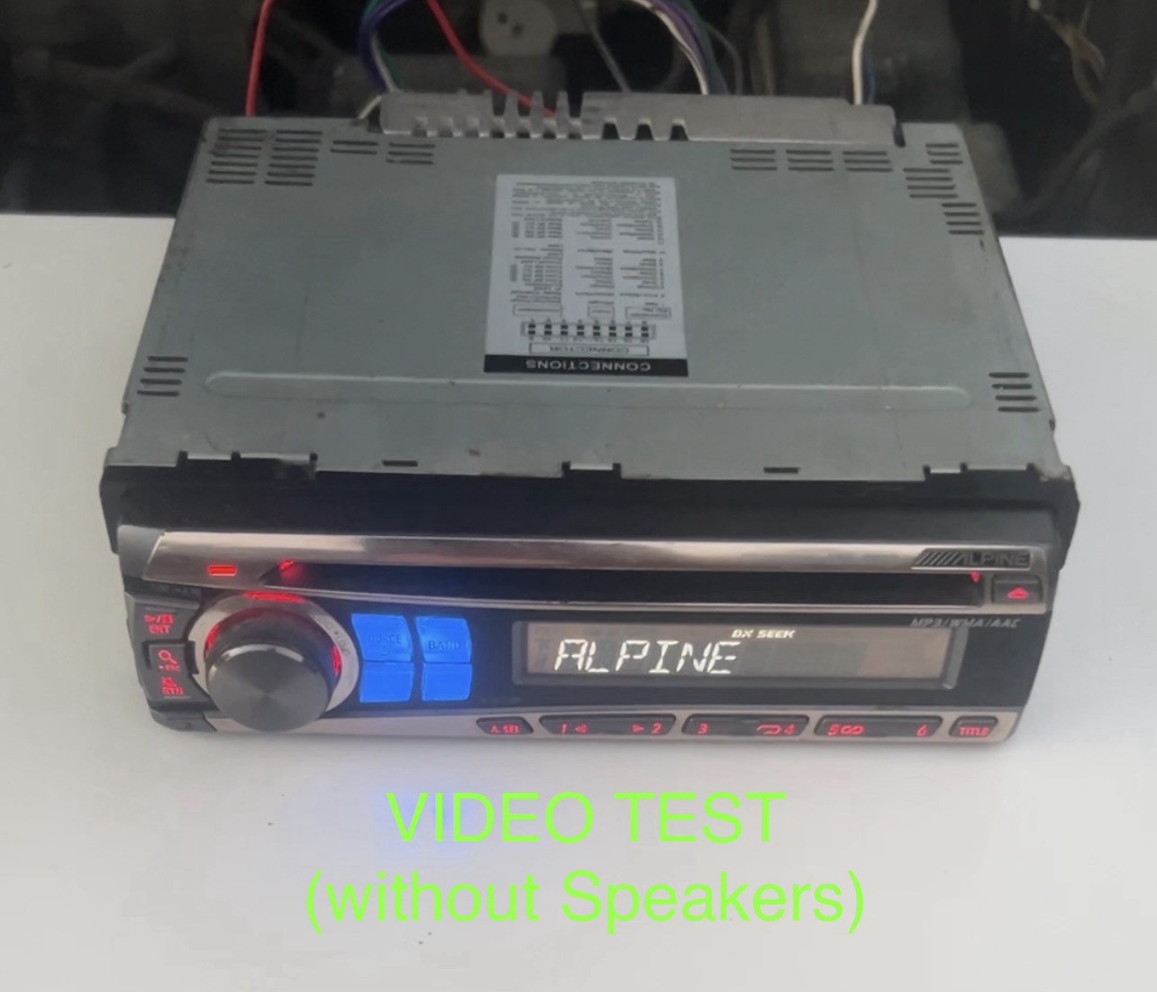 Alpine Car Stereo In Dash Head Unit CDE-9873 Old School Working CD Player!