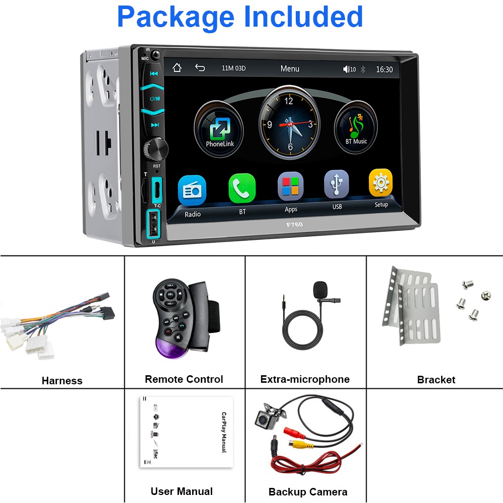 For 1992-2001 Toyota Camry Apple Carplay Car Stereo Radio Android Auto GPS Nav