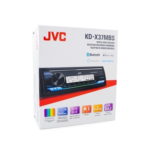 JVC KD-X37MBS Car & Marine Digital Media Receiver w/ Bluetooth USB SiriusXM