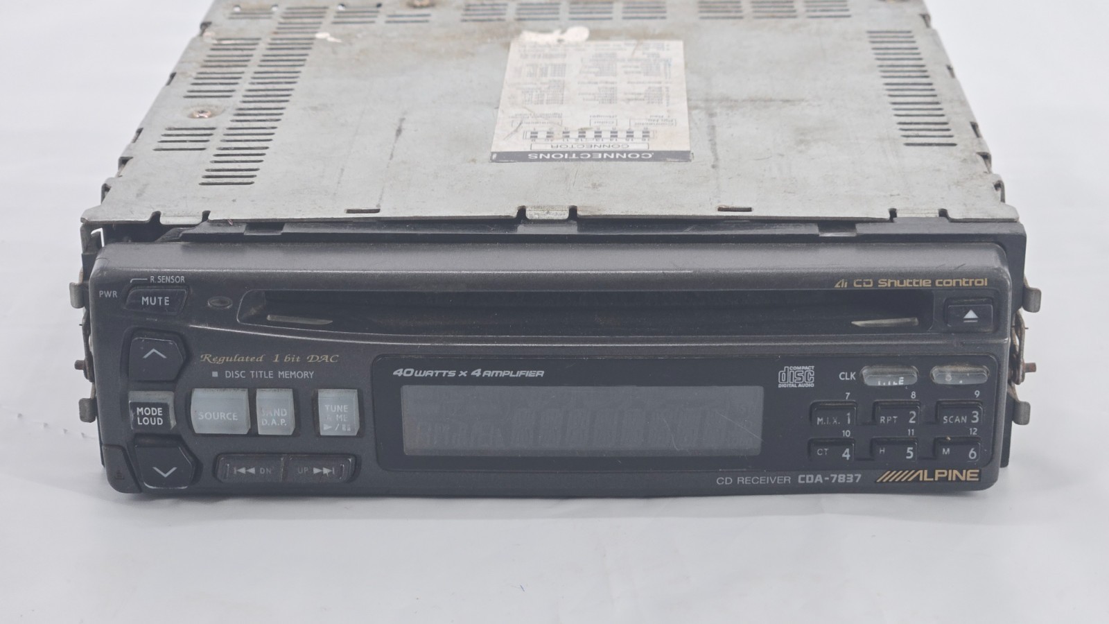 ALPINE CDA-7837 Car Audio Stereo CD In Dash Unit EQ Bass