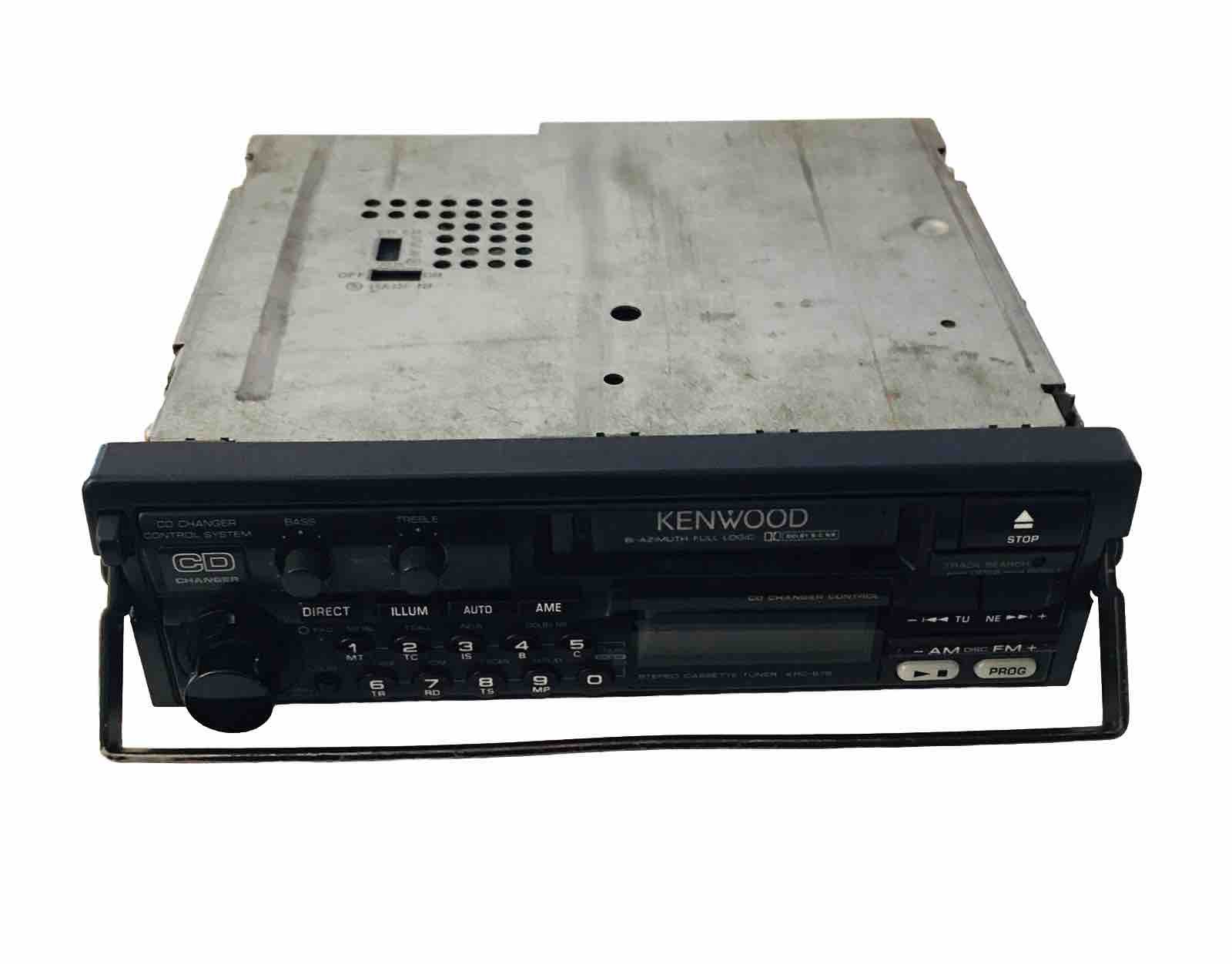 Vintage Kenwood KRC-878 Cassette-Tuner Car Stereo No Harness READ DESC Tested!