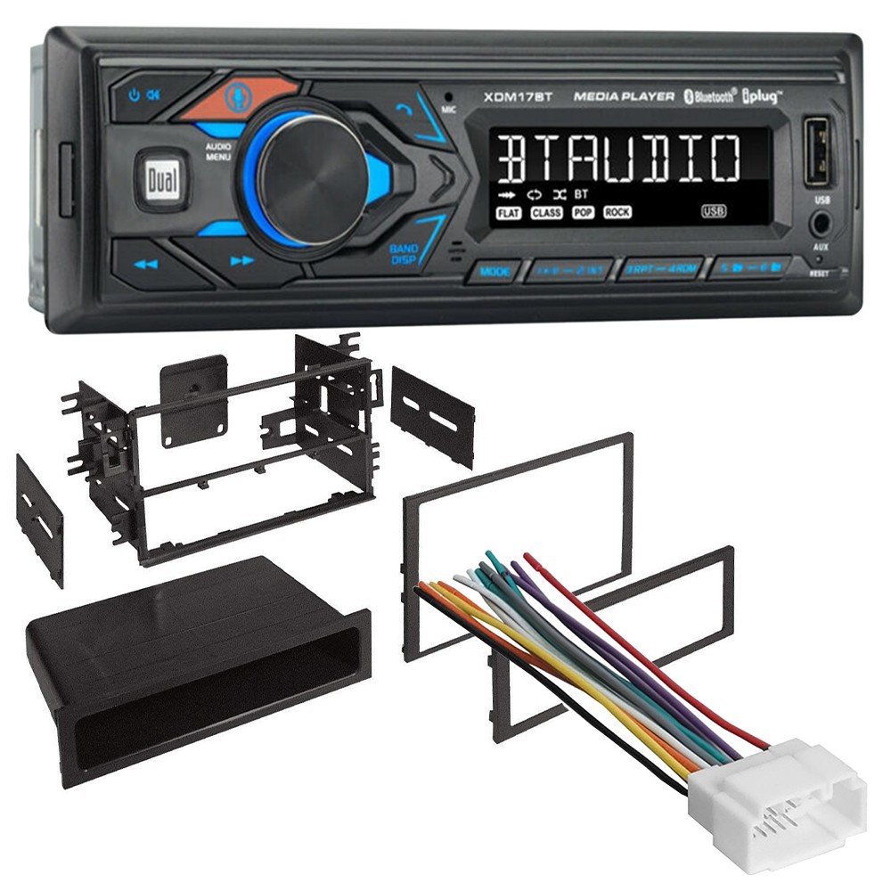 Dual XDM17BT Bluetooth MP3/AM/FM (No CD) Car Stereo for 1998-2002 Honda Accord
