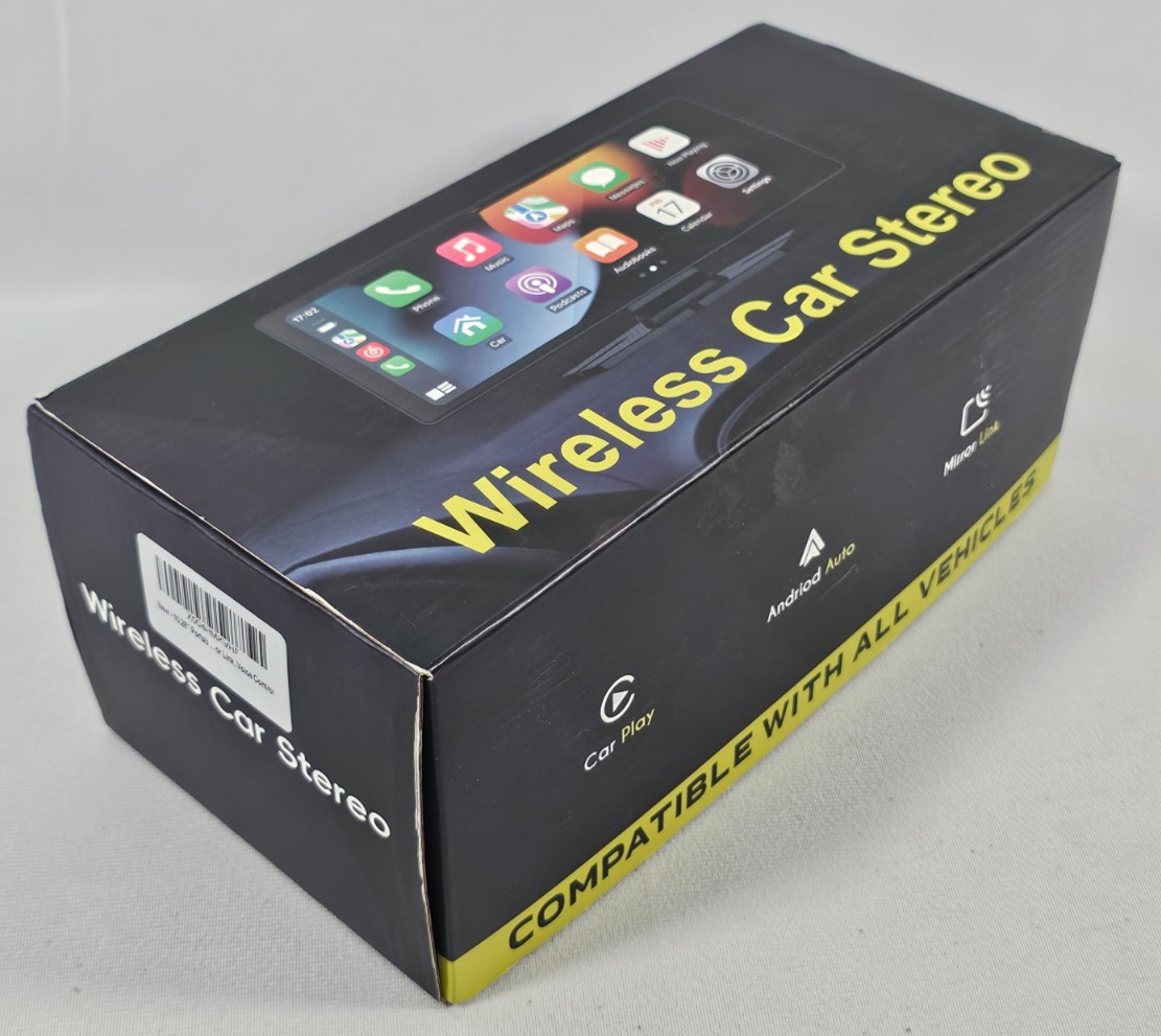 10″ Portable Car Stereo Dash Cam Bluetooth CarPlay Android Auto Touchscreen WiFi