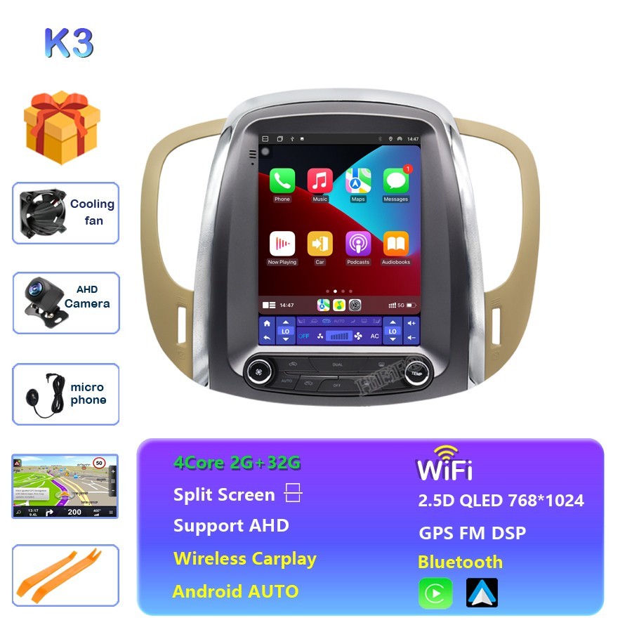 For Buick Lacrosse GM Alpheon 2009 2010 2011 2012 GPS Navigation Vertical screen