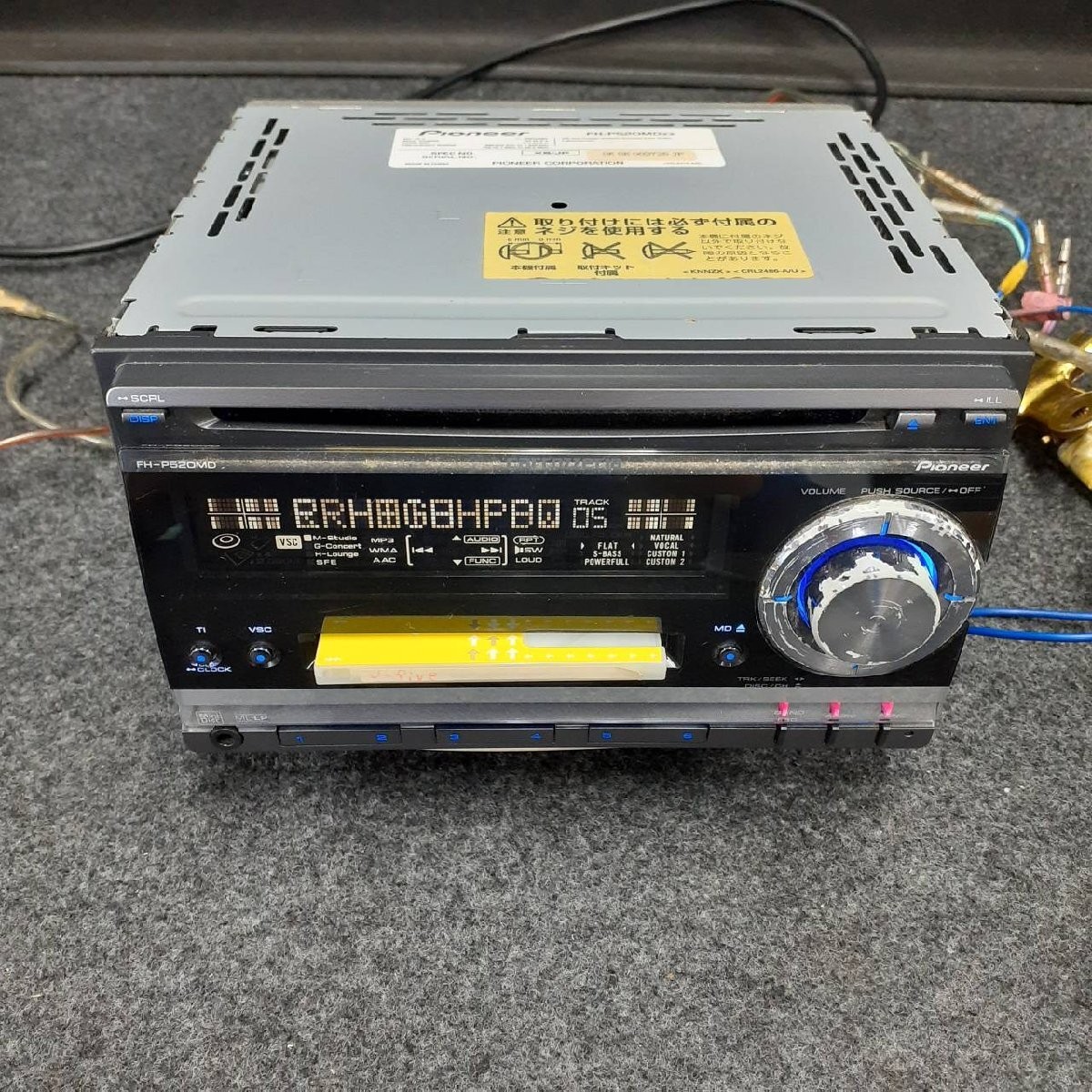 Pioneer Carrozzeria FH-P520MD 2DIN AUX CD MD Player for Toyota Daihatsu