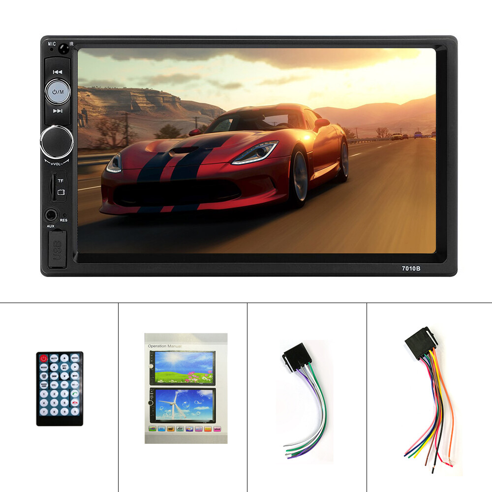 7″ Double 2 DIN Car Radio Stereo Bluetooth FM USB TF AUX IOS/Android MP5 Player
