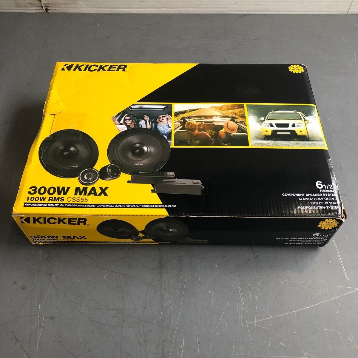 Kicker 46CSS654 CS Series 6.5″ Component Speaker System, 300W MAX, 4-Ohm