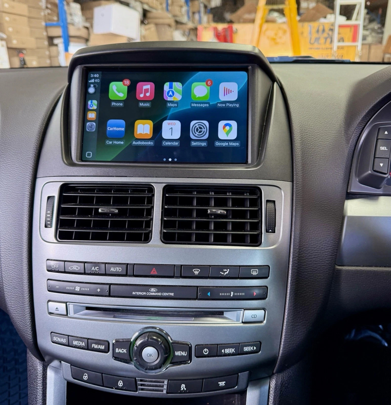 Headunit With Wireless CarPlay/Android Auto for Ford Falcon FG MK2
