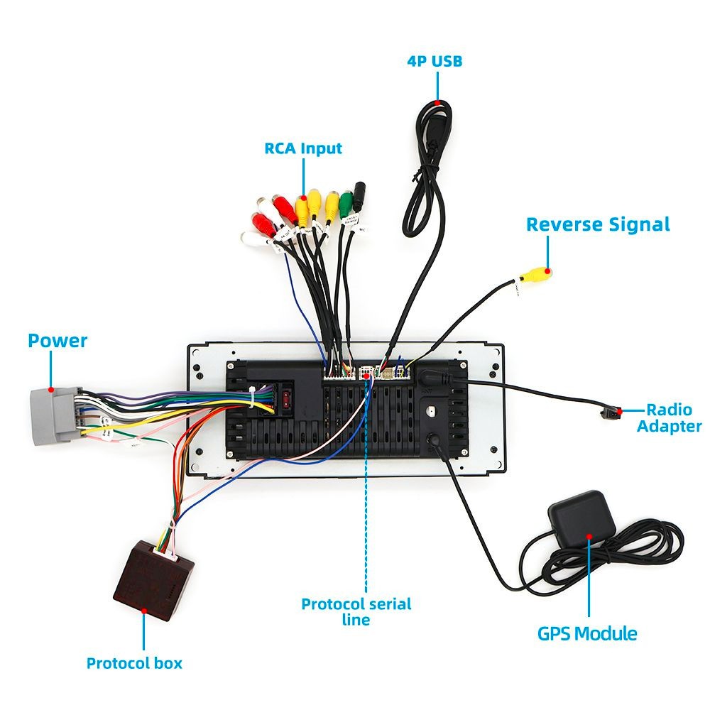 Car Stereo Radio GPS Player WIFI BT For Carplay FFit For Jeep Compass 2010-2016