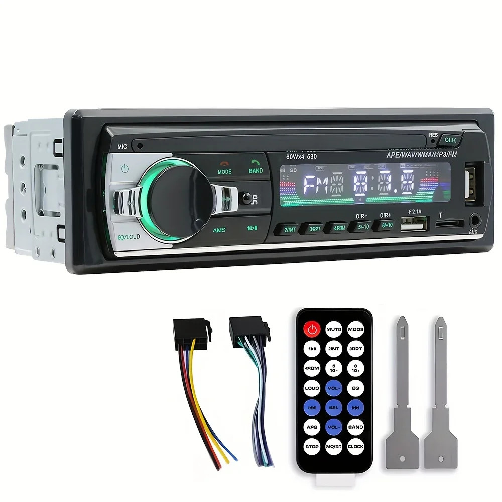 Single 1 Din Car Radio Stereo Audio DVD CD MP3 USB/AUX/SD/FM Player Bluetooth