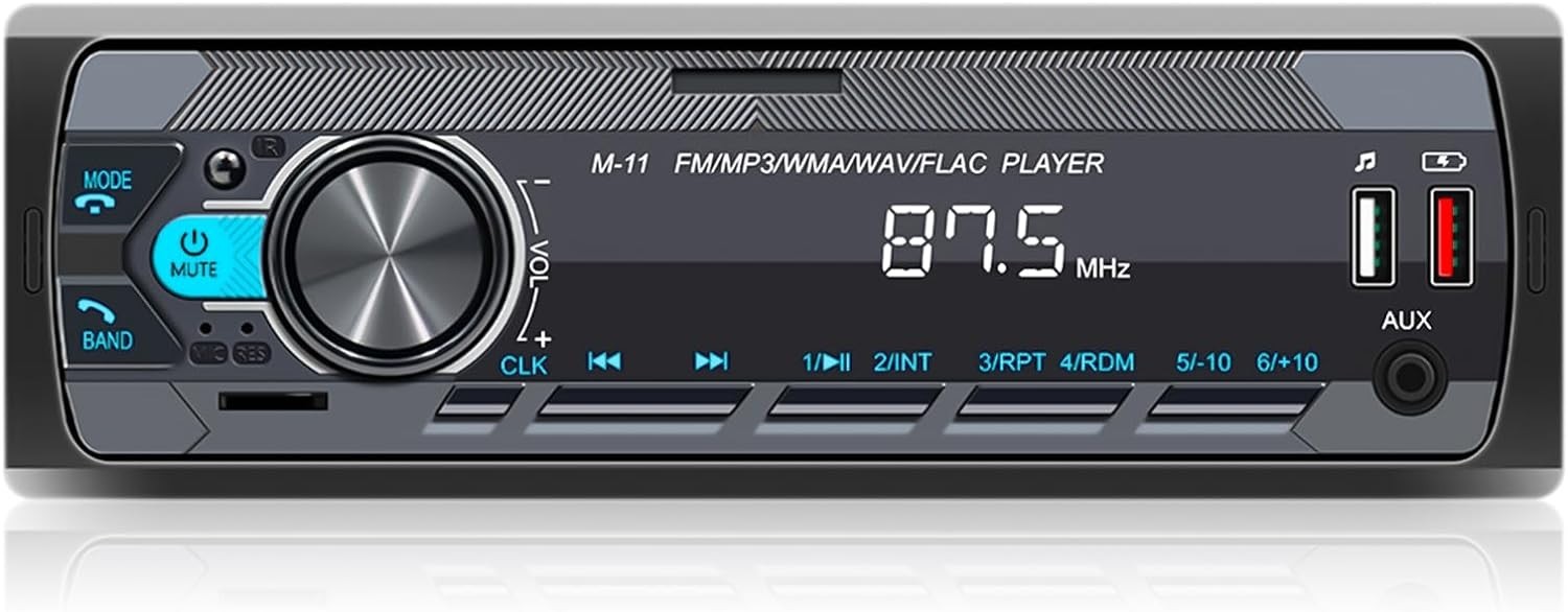 Bluetooth 5.0 Single Din Car Stereo – Smart Audio System with Remote Control
